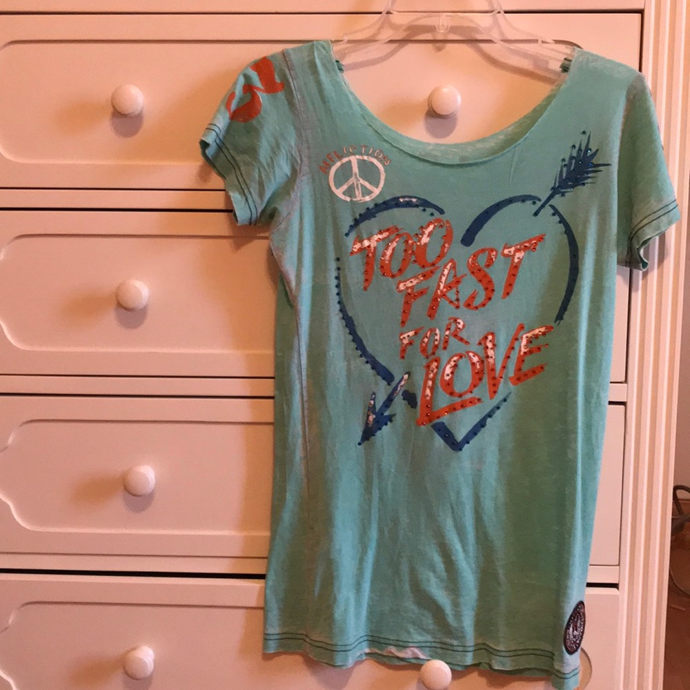 affliction graphic tee